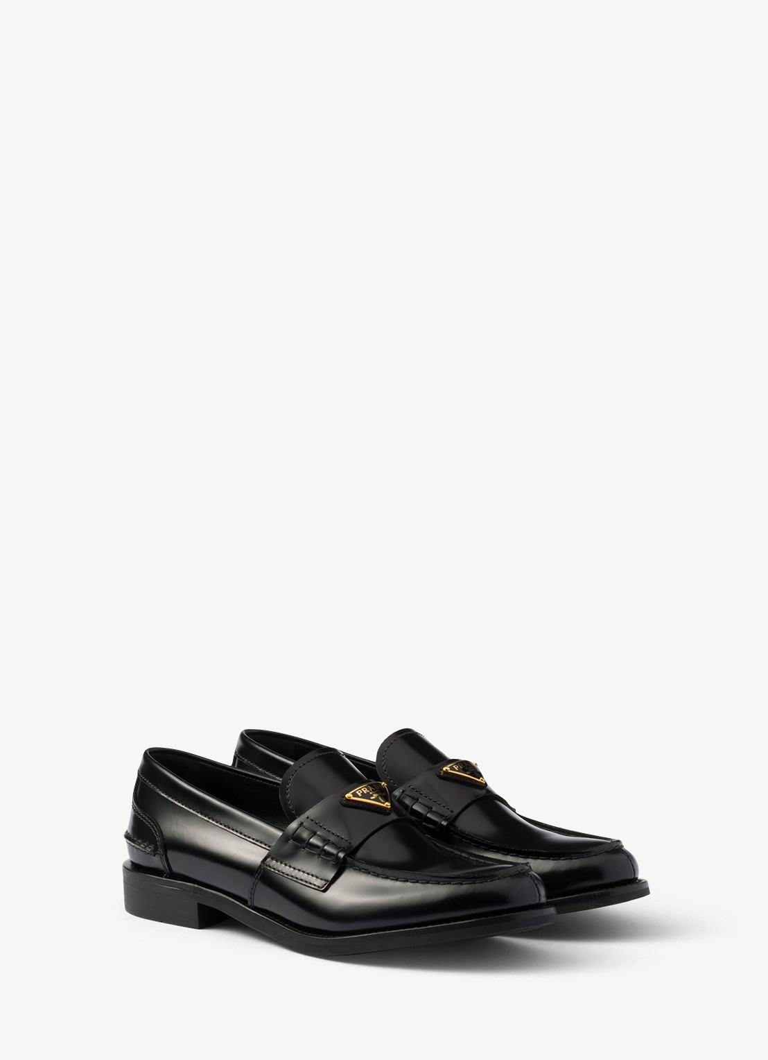 Prada Loafer van kalfsleer - detail 2 zwart