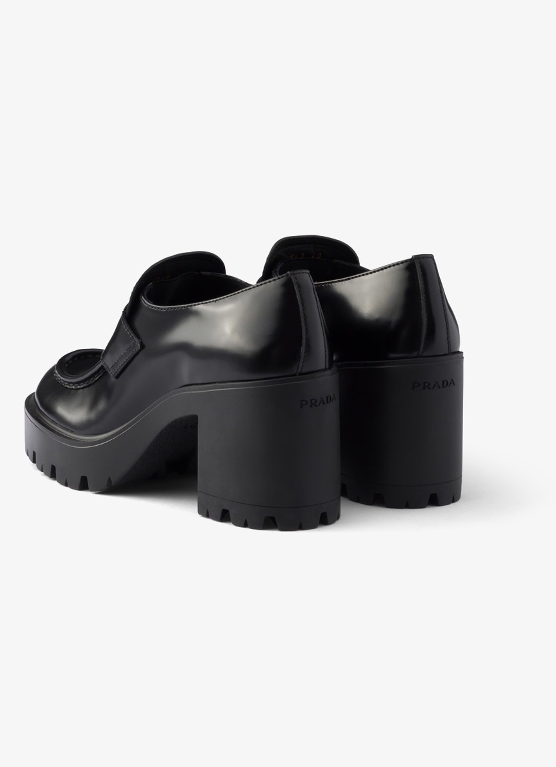 Prada Loafer van kalfsleer - achterkant 4 zwart