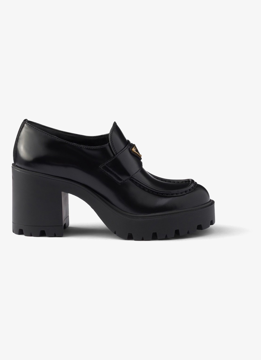 Prada Loafer van kalfsleer - voorkant 5 zwart
