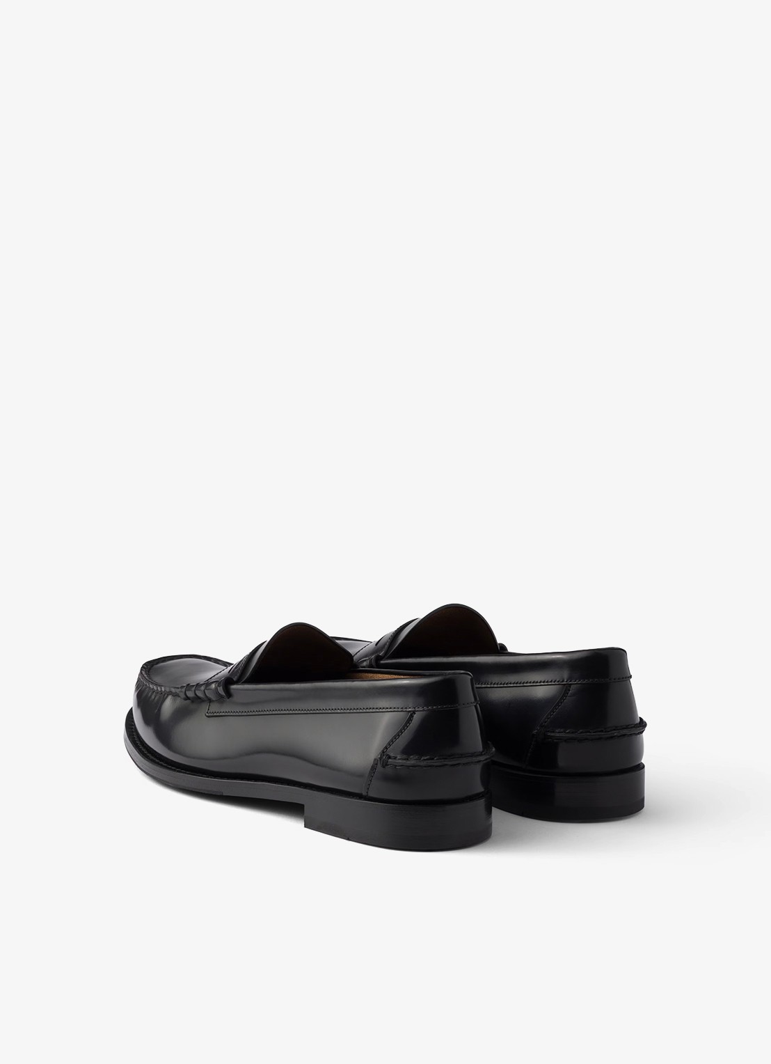 Prada Loafer van kalfsleer - achterkant zwart