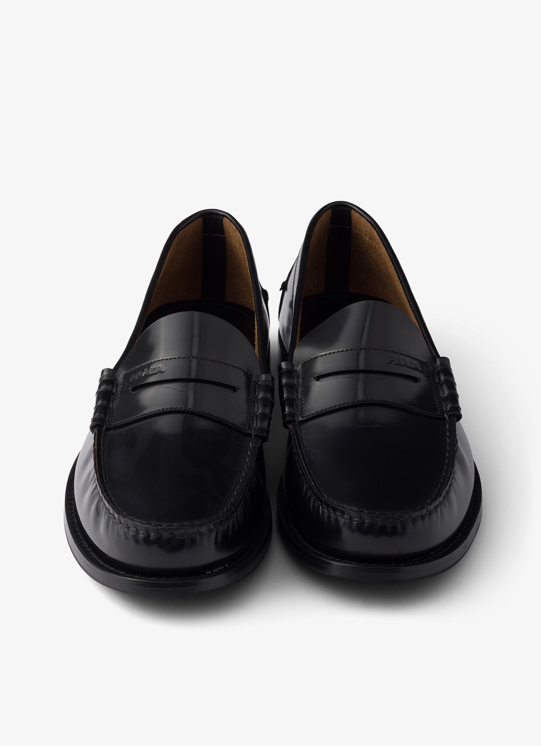 Prada Loafer van kalfsleer - detail 5 zwart