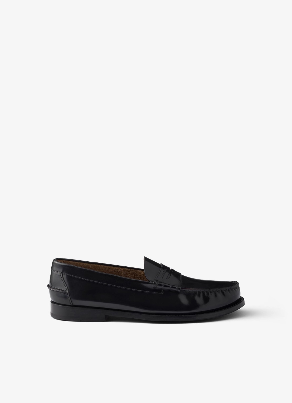 Prada Loafer van kalfsleer - voorkant 2 zwart