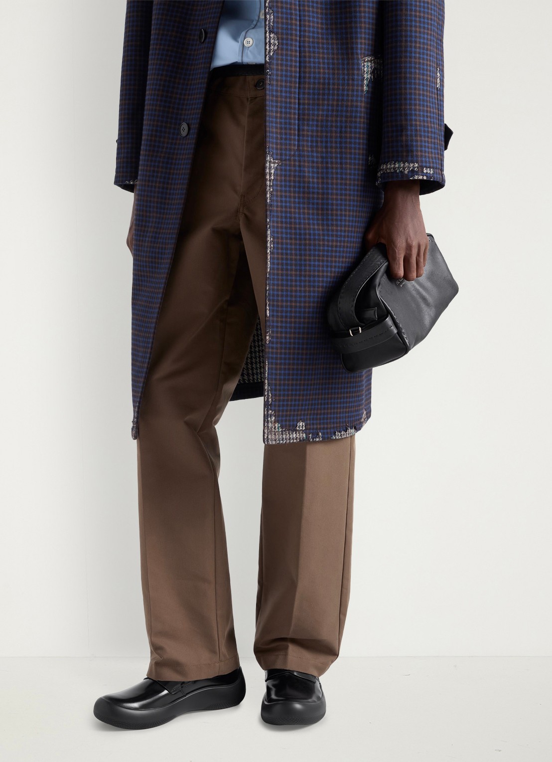 Prada Loafer van kalfsleer - detail 4 zwart