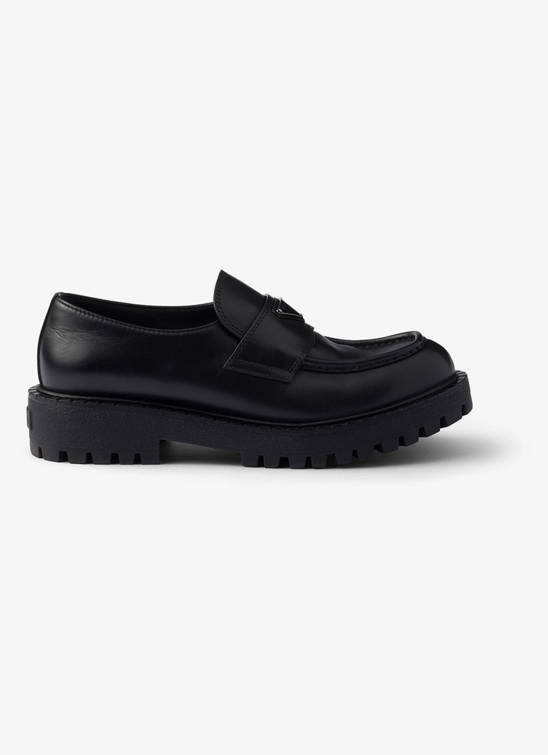 Prada Loafer van leer - voorkant 5 zwart