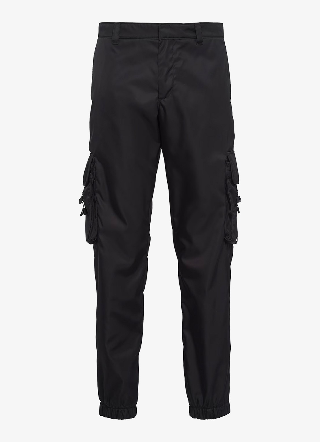 Prada Loose fit cargobroek met klepzakken - voorkant 5 zwart