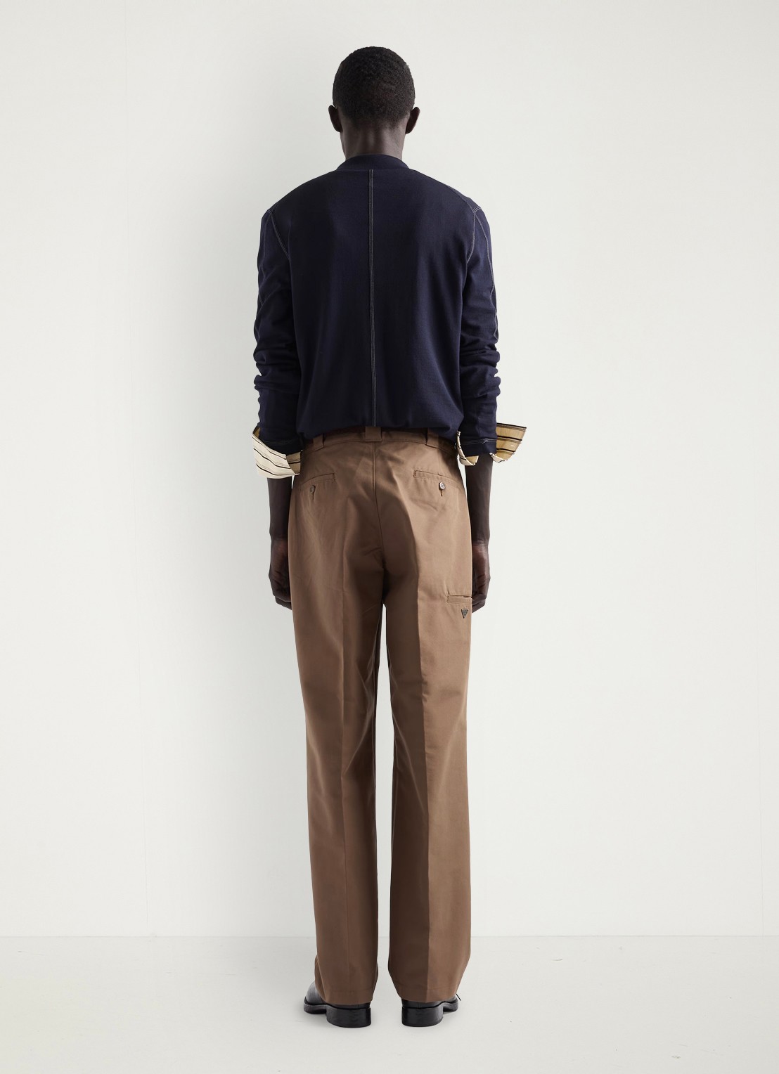 Prada Loose fit chino met steekzakken - achterkant 5 bruin