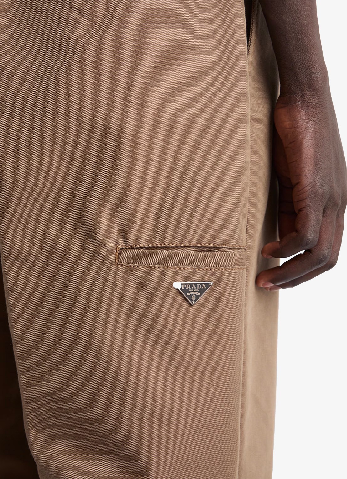 Prada Loose fit chino met steekzakken - detail 4 bruin