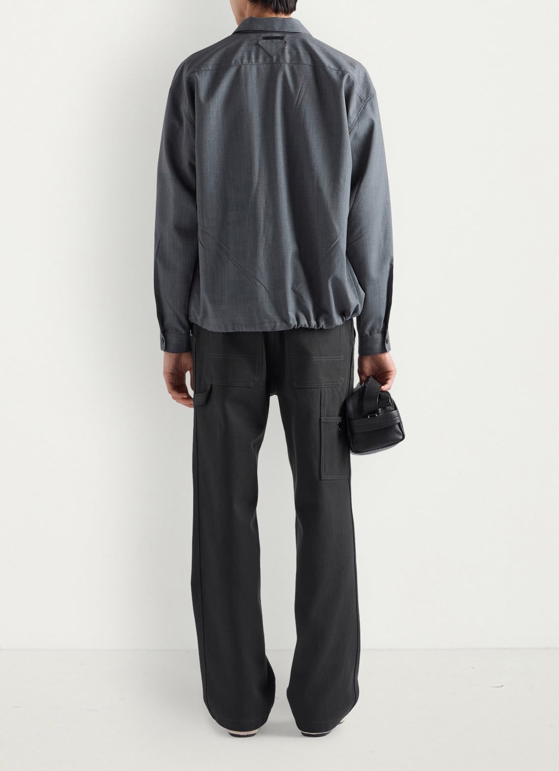 Prada Loose fit jeans met gekleurde wassing - achterkant 3 donkergroen