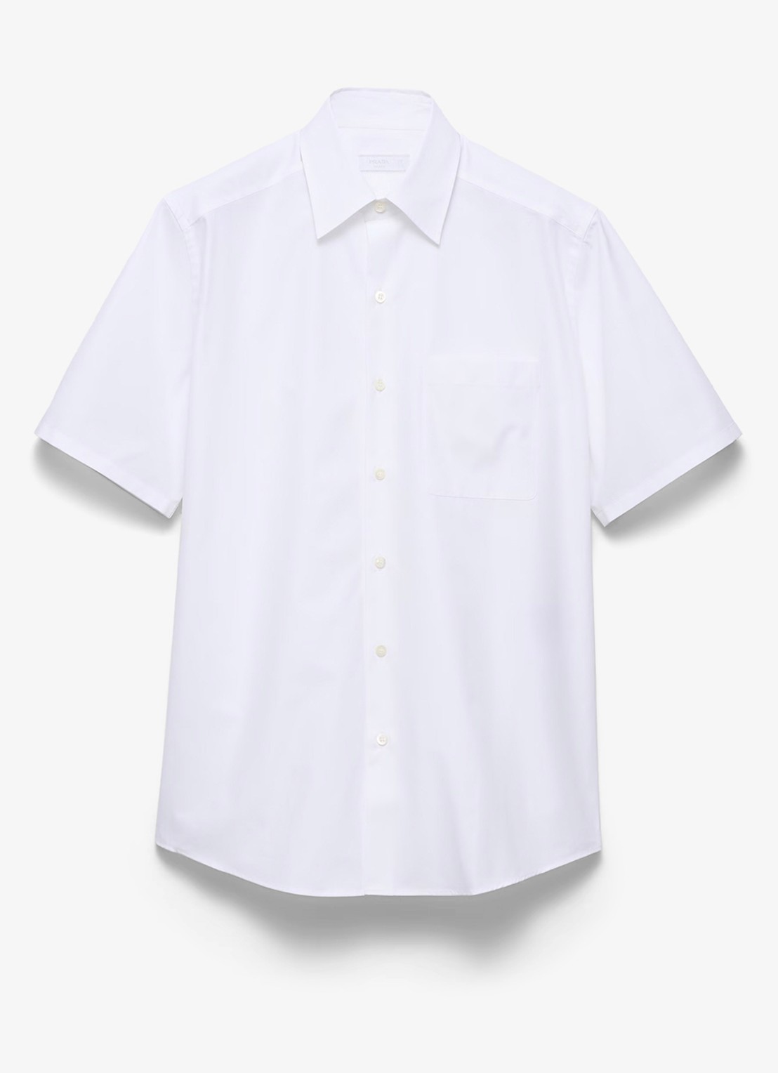 Prada Loose fit overhemd met borstzak - voorkant wit
