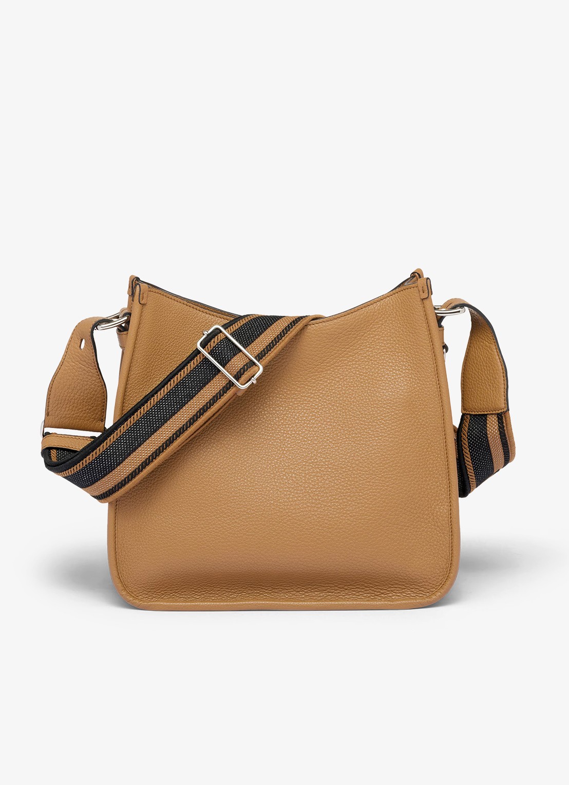 Prada Medium schoudertas van kalfsleer - achterkant 3 cognac