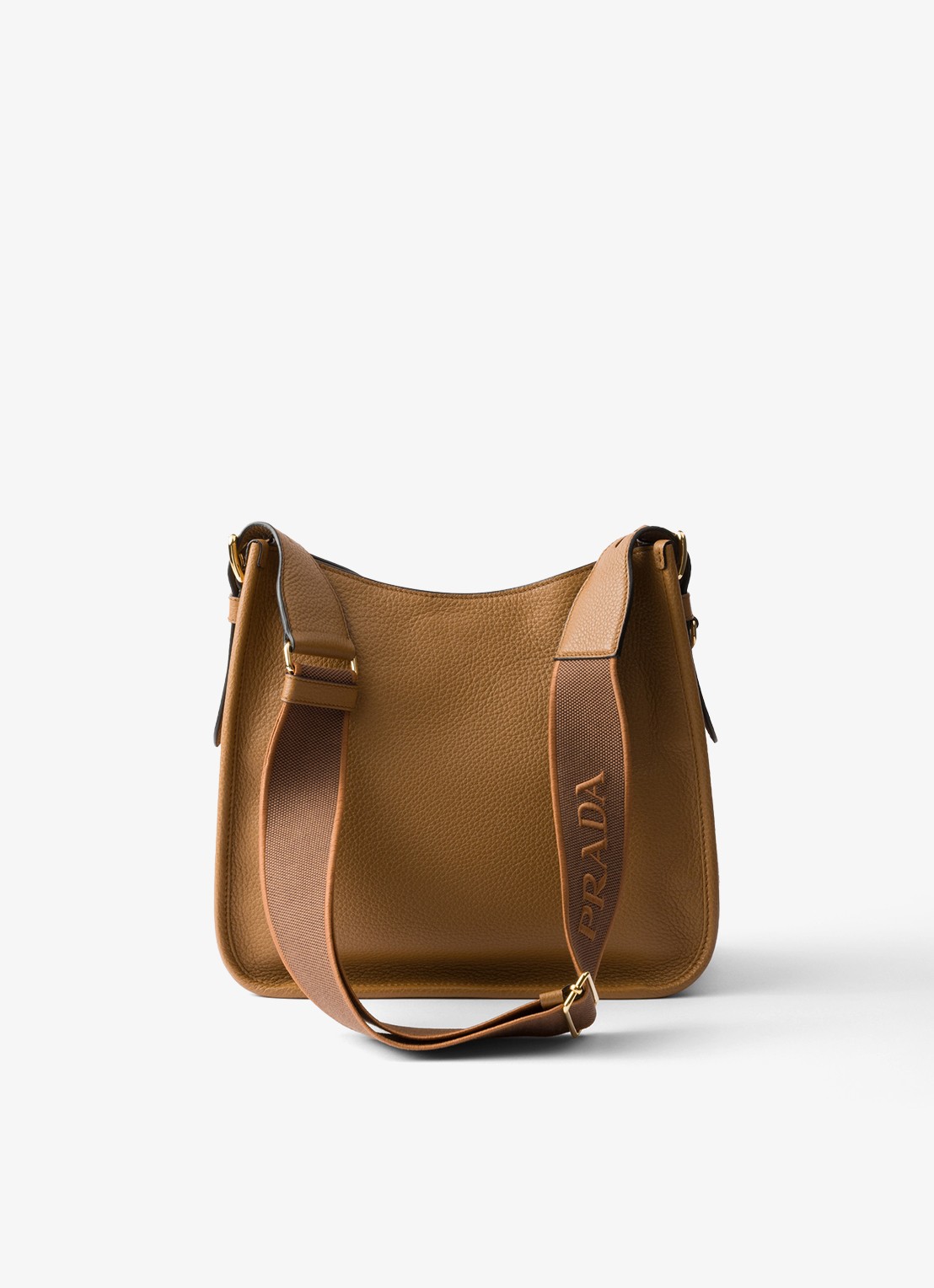 Prada Medium schoudertas van kalfsleer - achterkant 4 camel