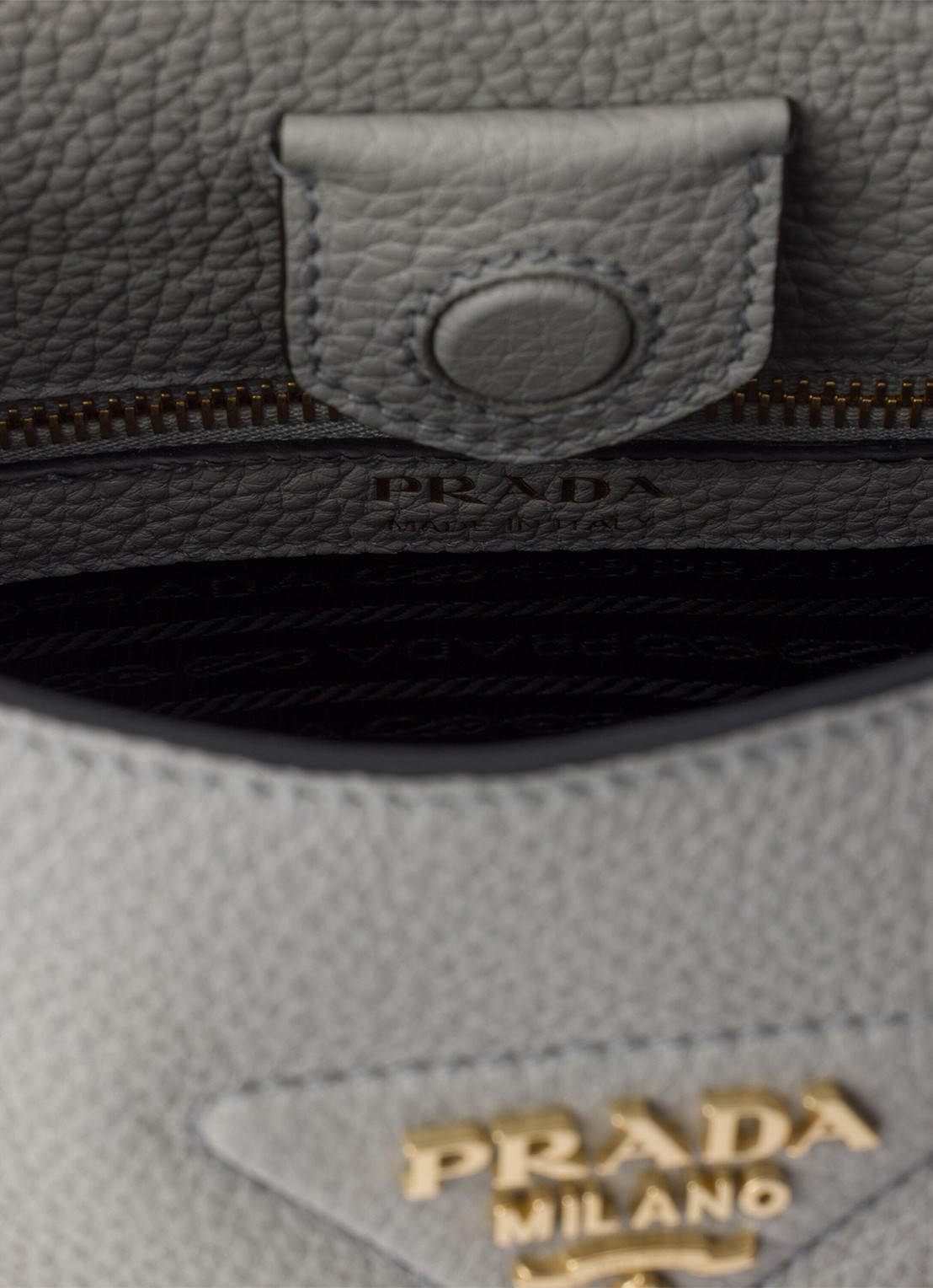 Prada Medium schoudertas van kalfsleer - detail 4 grijs