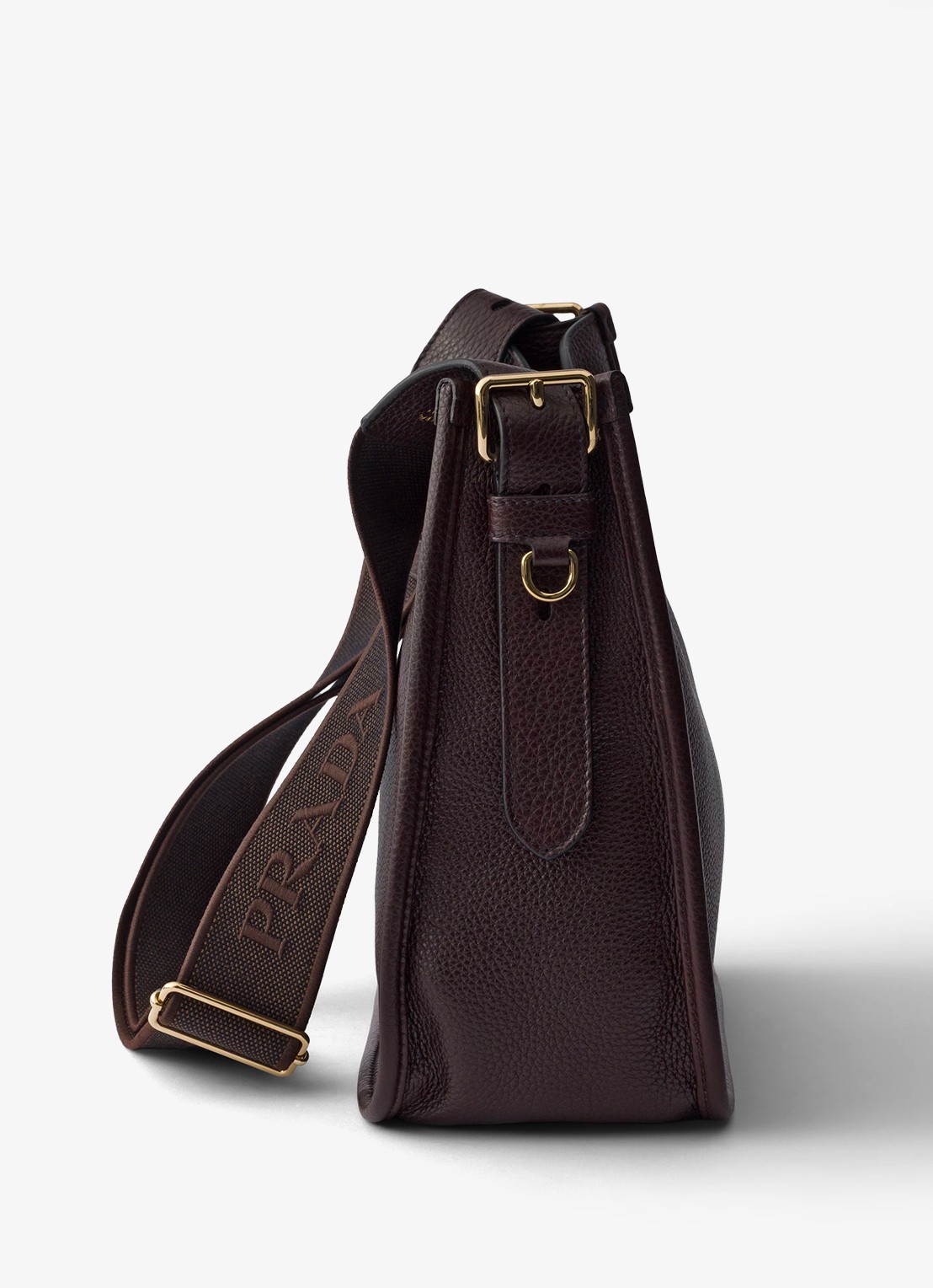 Prada Medium schoudertas van kalfsleer - detail 2 donkerbruin