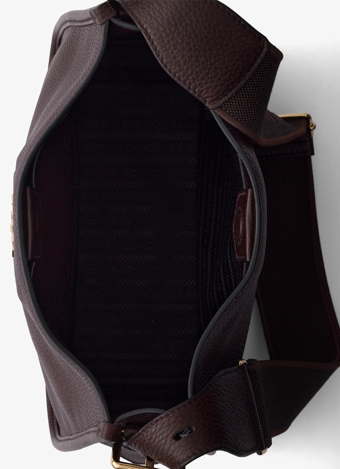 Prada Medium schoudertas van kalfsleer - detail 4 donkerbruin
