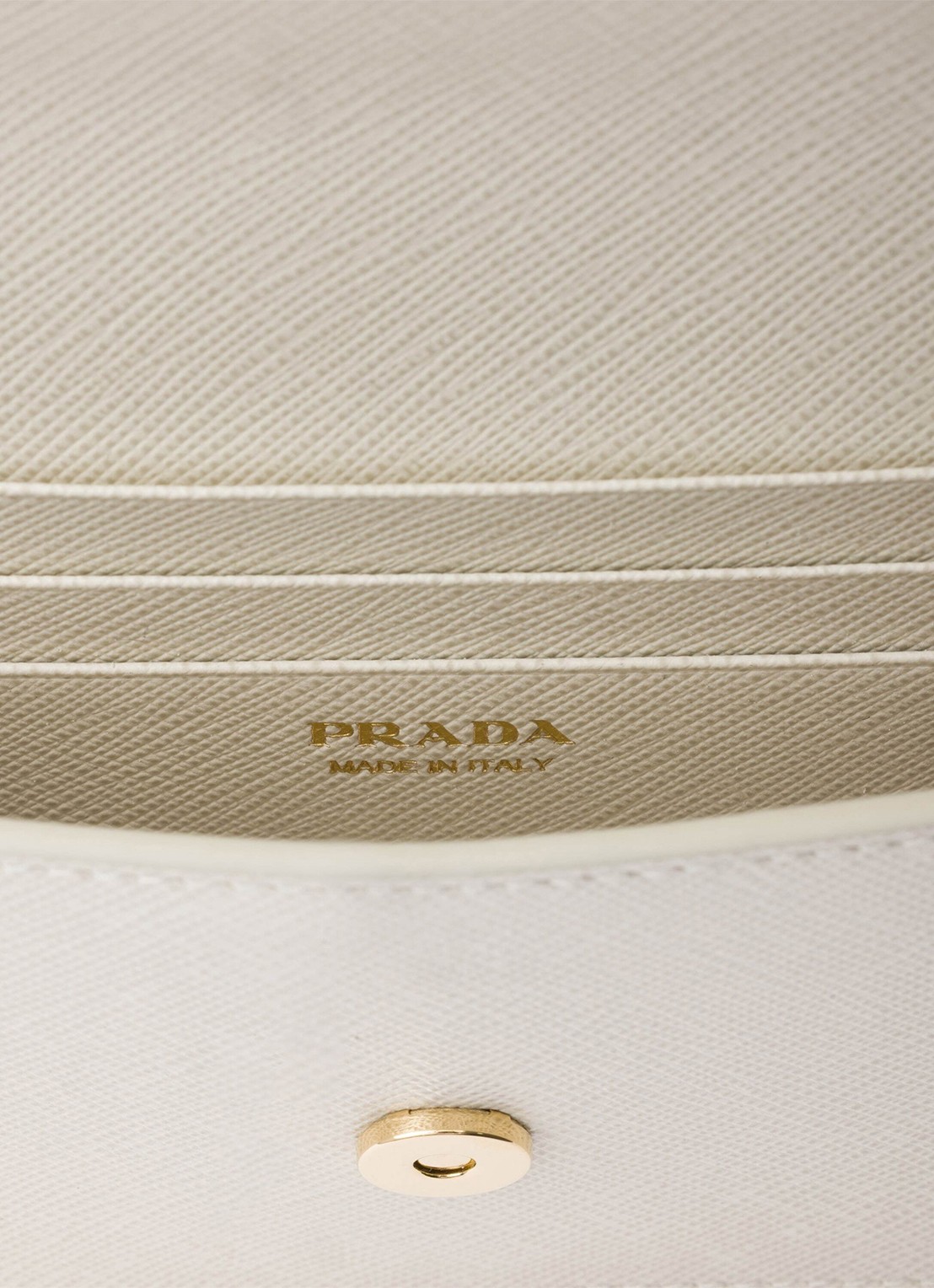 Prada Mini clutch van leer met afneembare schouderriem - detail 7 camel