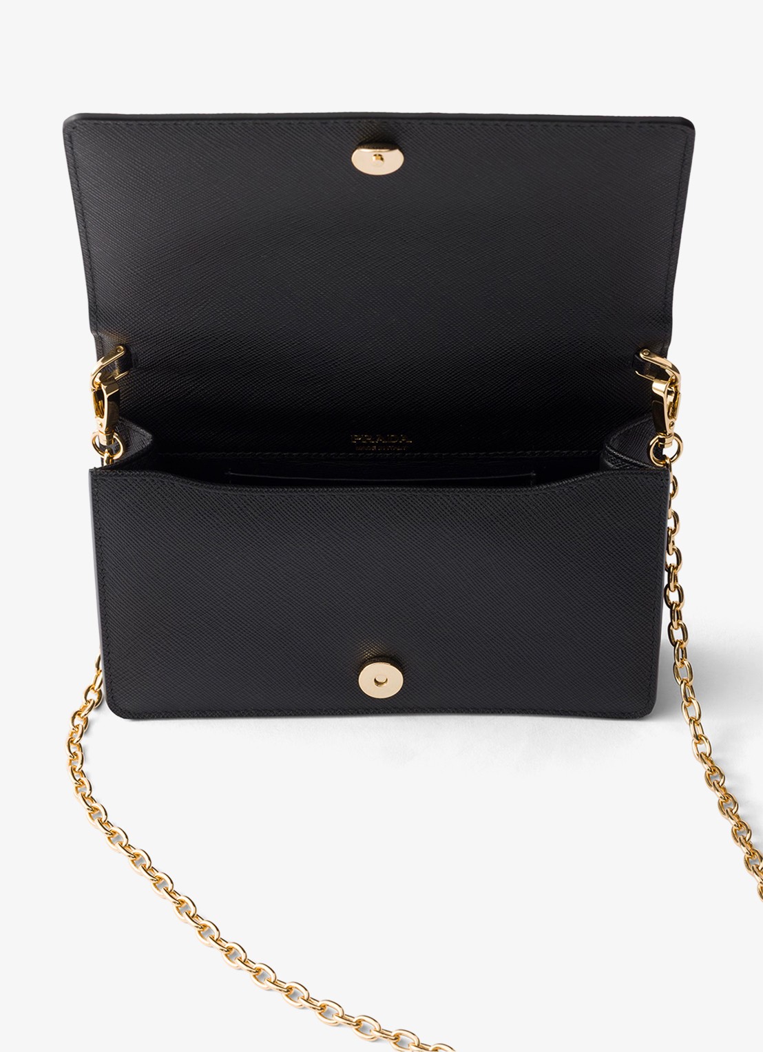 Prada Mini crossbodytas van kalfsleer - detail 2 zwart