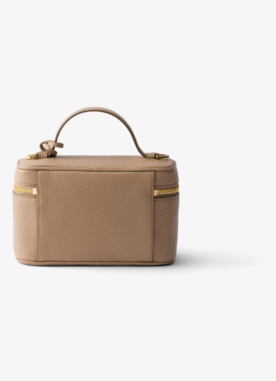 Prada Mini handtas van kalfsleer - achterkant beige