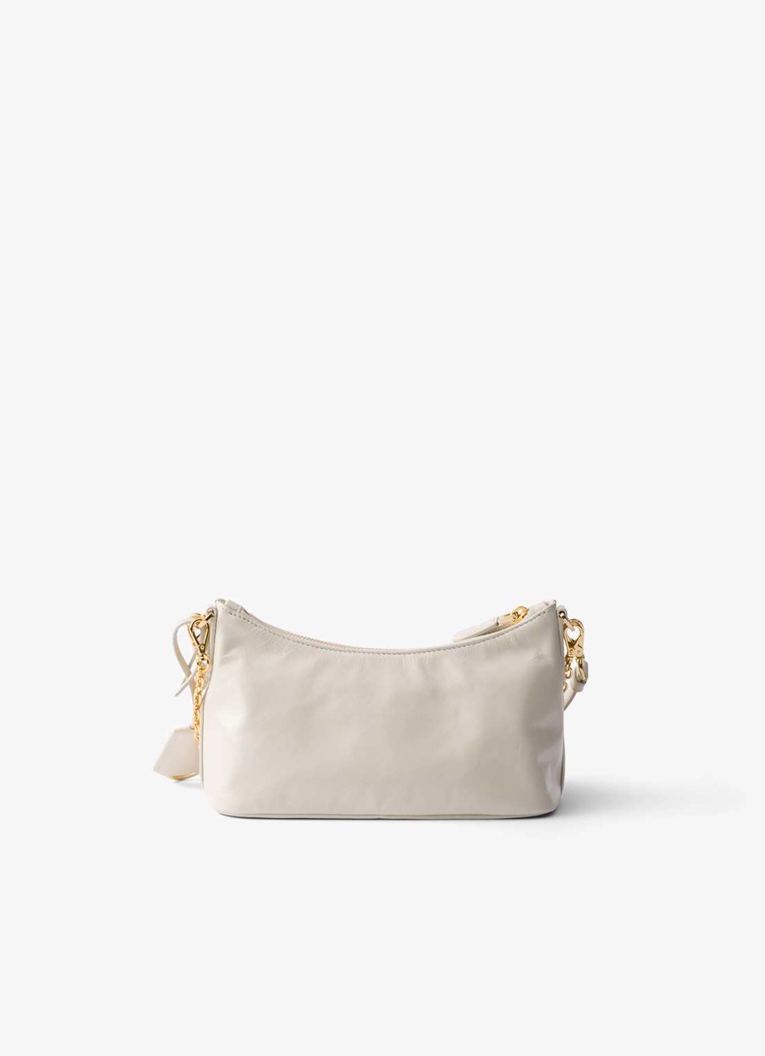 Prada Mini schoudertas van kalfsleer - achterkant 4 wit