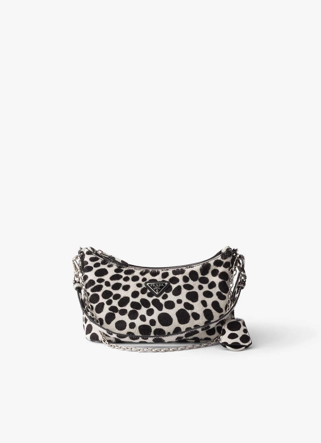 Prada Mini schoudertas van kalfsleer - voorkant 2 wit