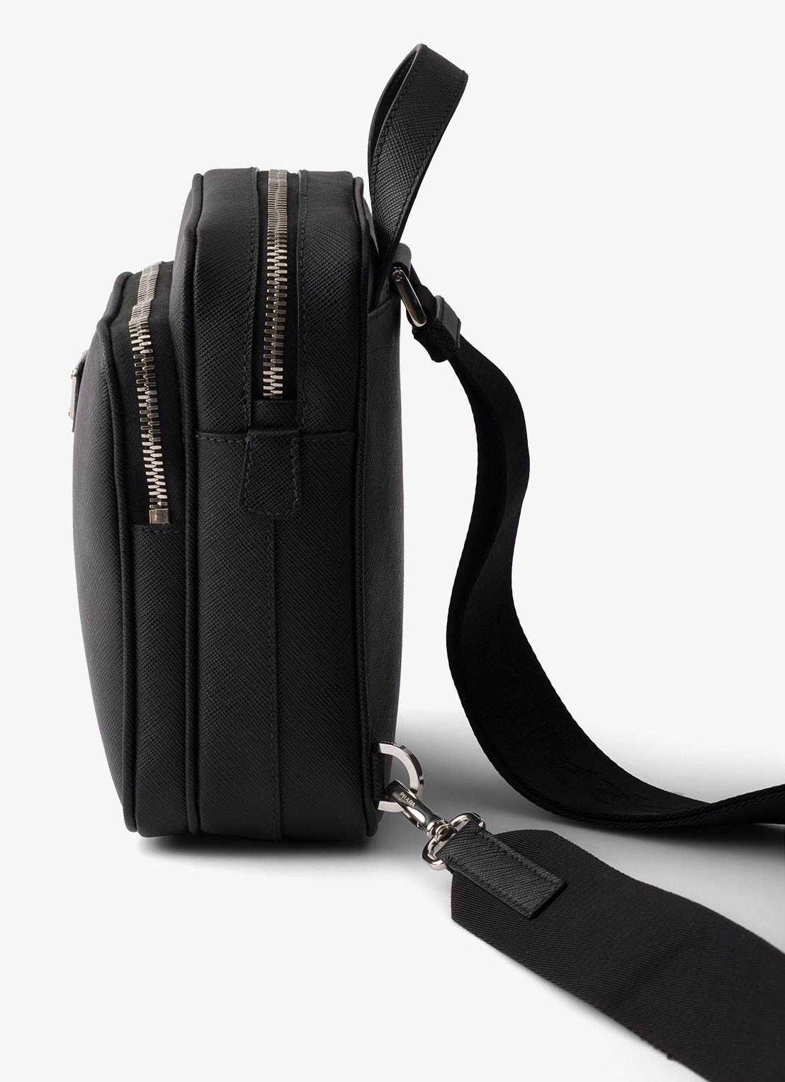 Prada Mini schoudertas van kalfsleer - detail 3 zwart