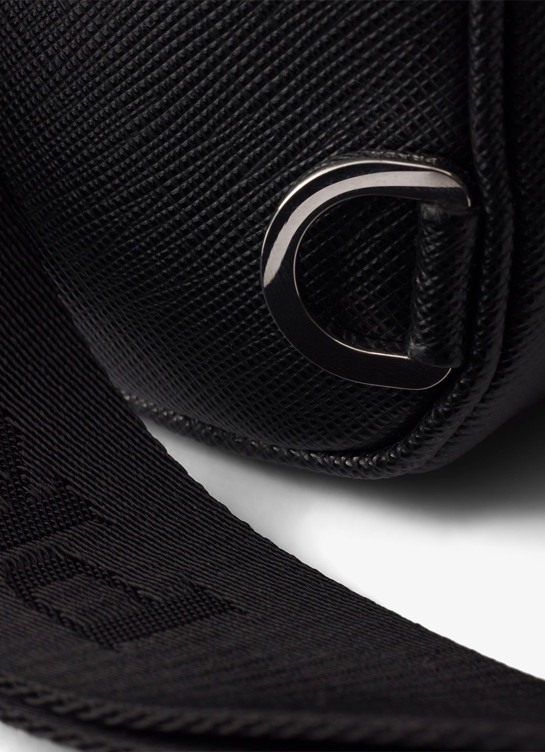 Prada Mini schoudertas van kalfsleer - detail 5 zwart