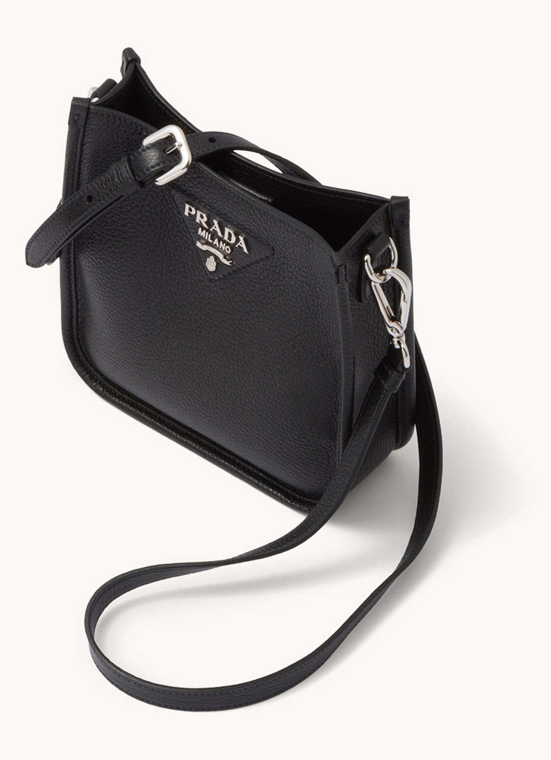 Prada Mini schoudertas van leer - achterkant 2 zwart
