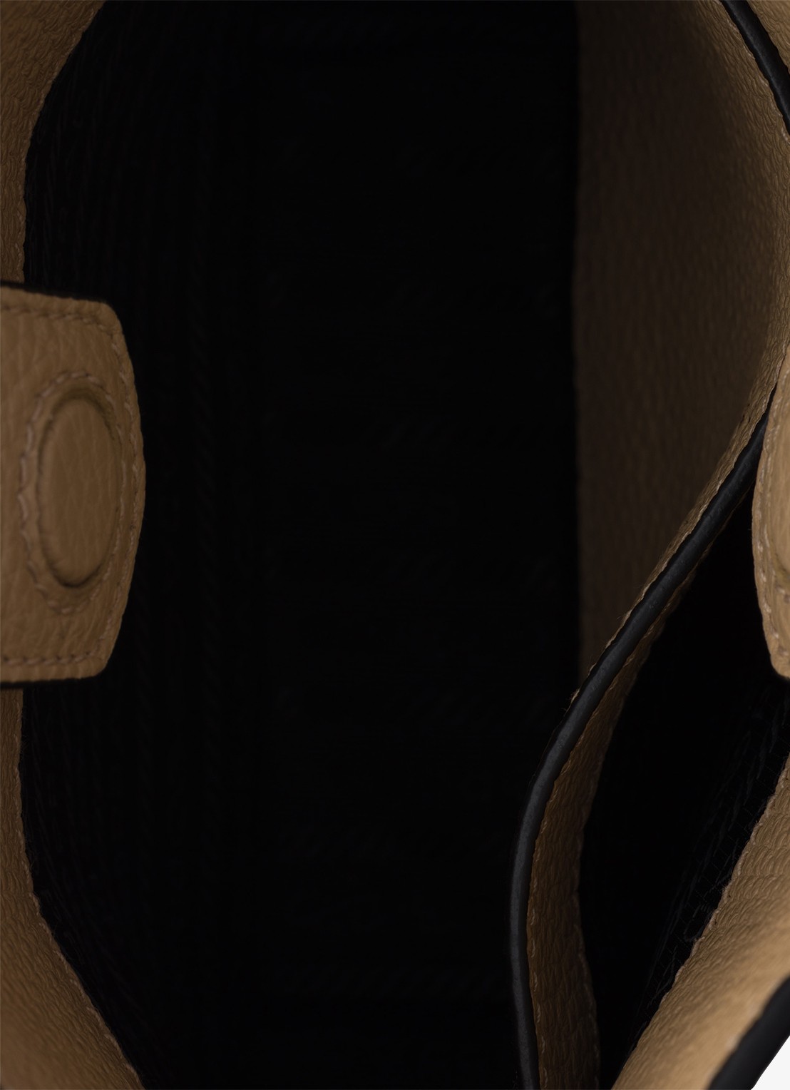 Prada Mini schoudertas van leer - detail 9 zand
