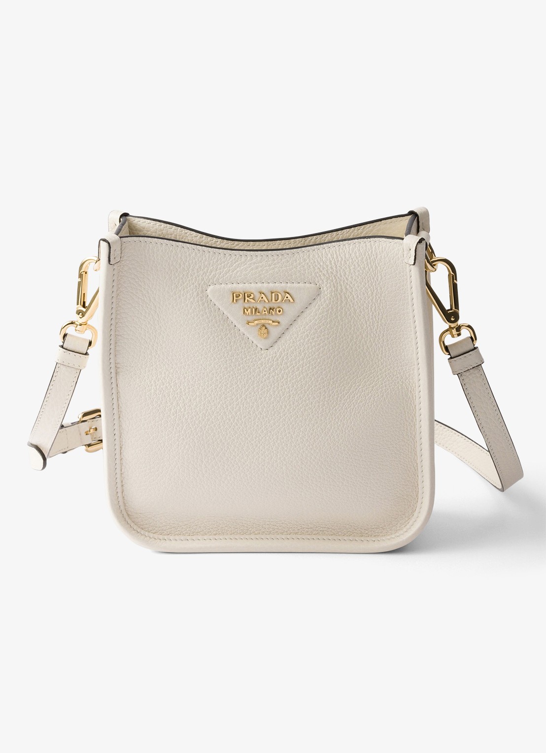 Prada Mini schoudertas van leer - detail 4 wit