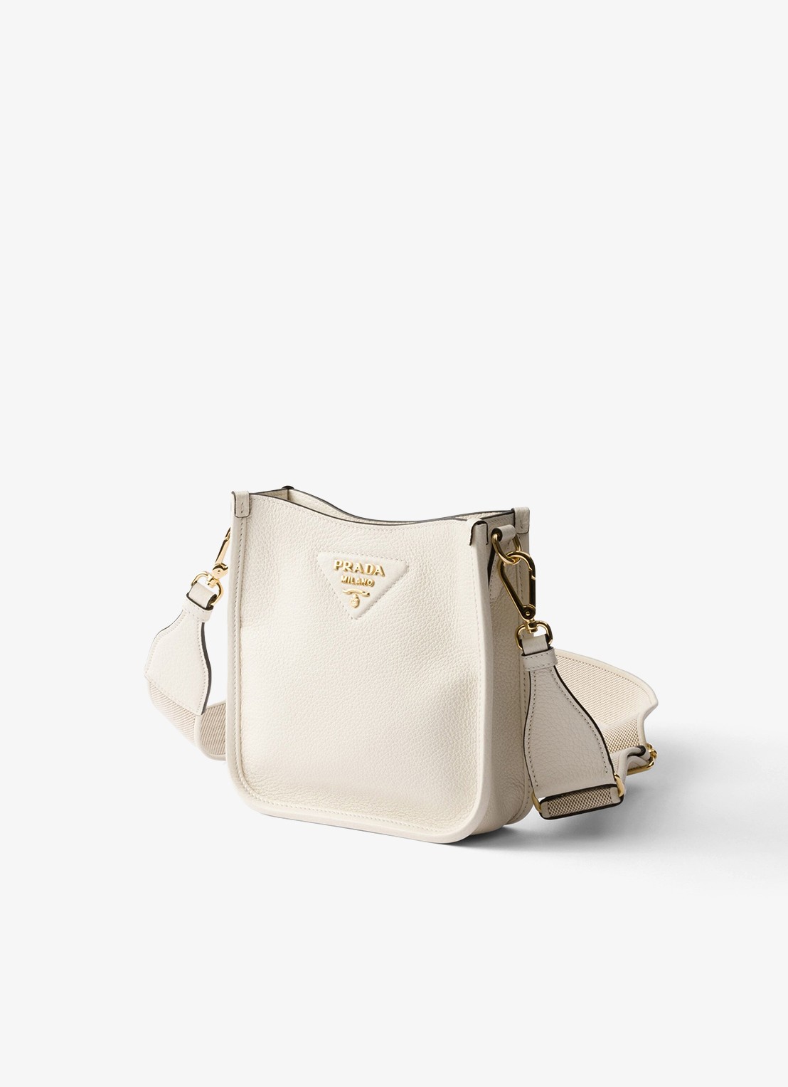 Prada Mini schoudertas van leer - voorkant 2 wit