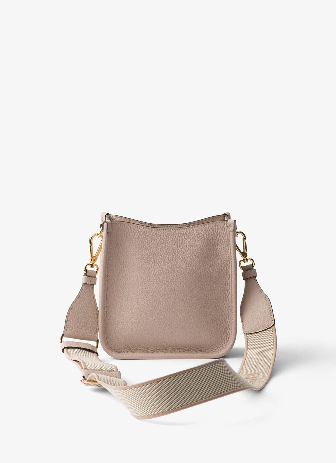 Prada Mini schoudertas van leer - achterkant taupe