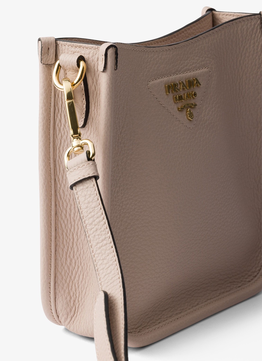 Prada Mini schoudertas van leer - detail 2 taupe