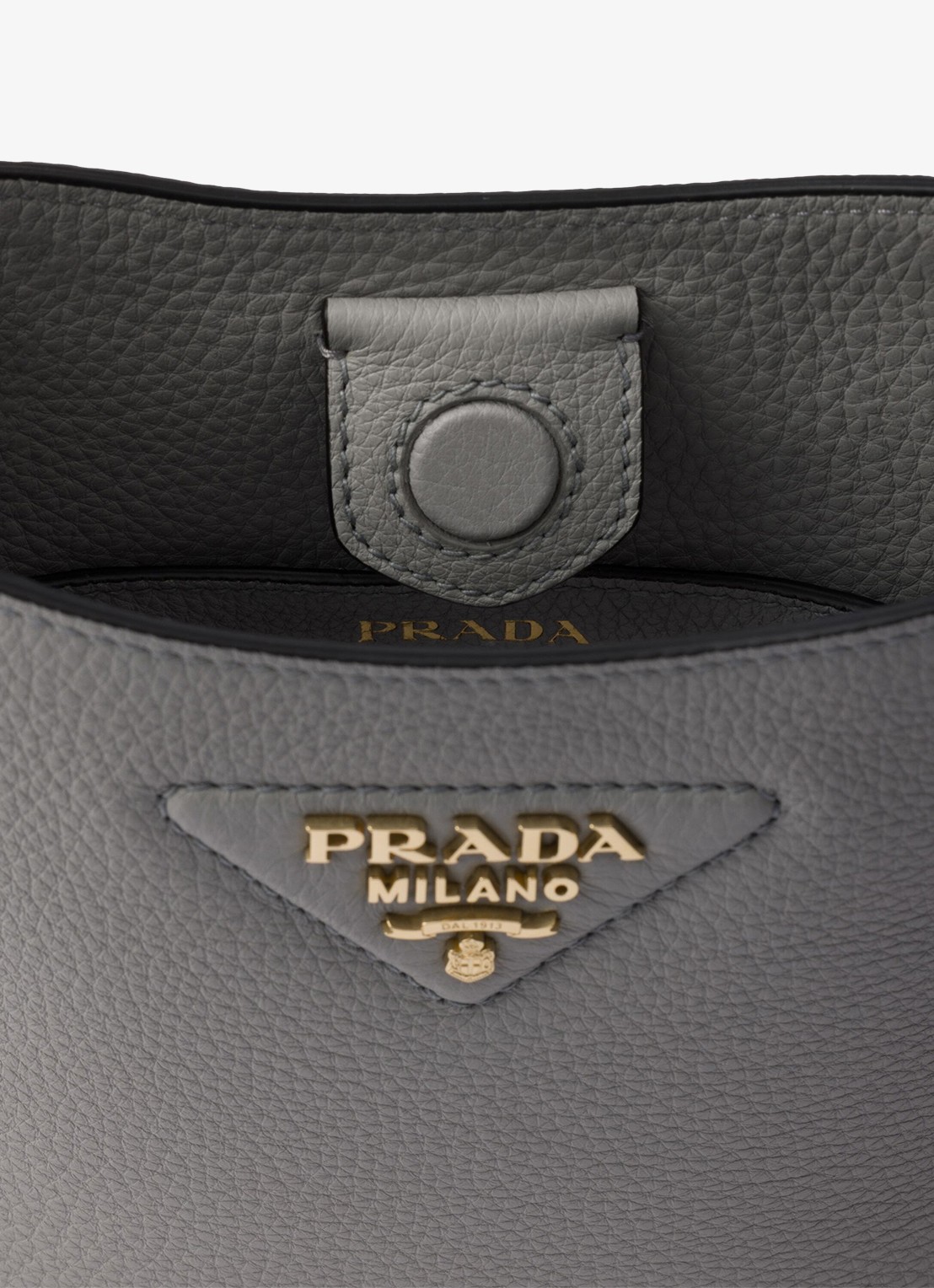 Prada Mini schoudertas van leer - detail 5 grijs