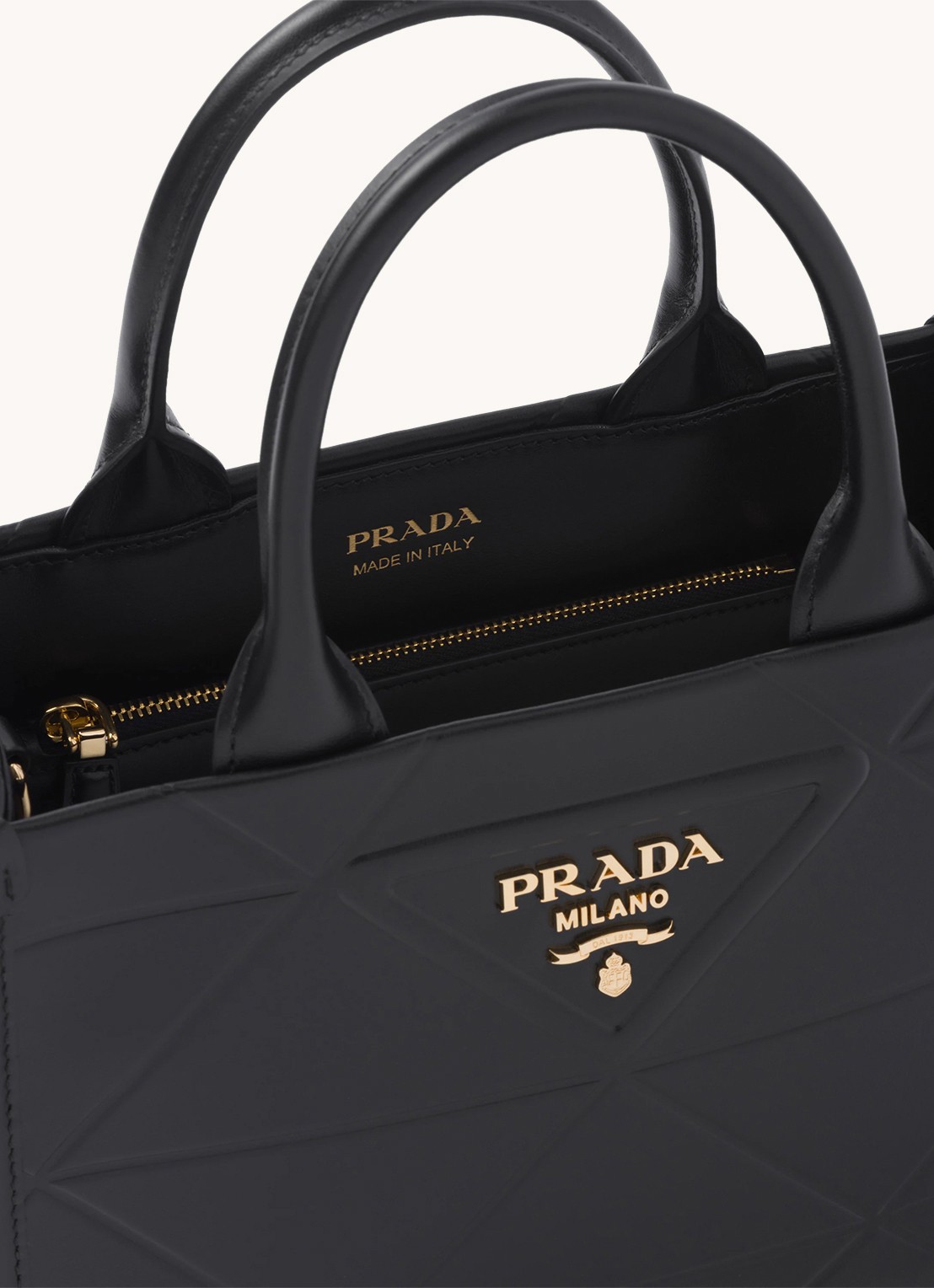 Prada Mini Symbole handtas van leer - detail 2 zwart