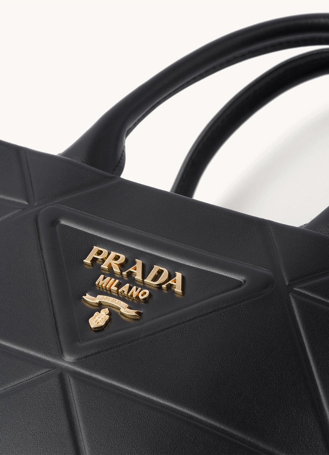 Prada Mini Symbole handtas van leer - detail 3 zwart