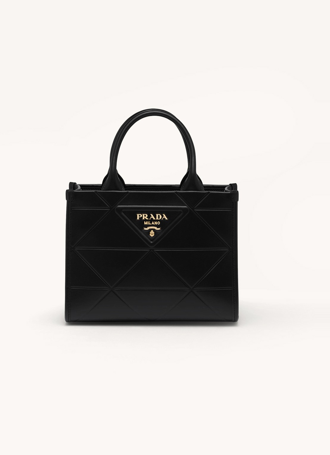 Prada Mini Symbole handtas van leer - voorkant 6 zwart