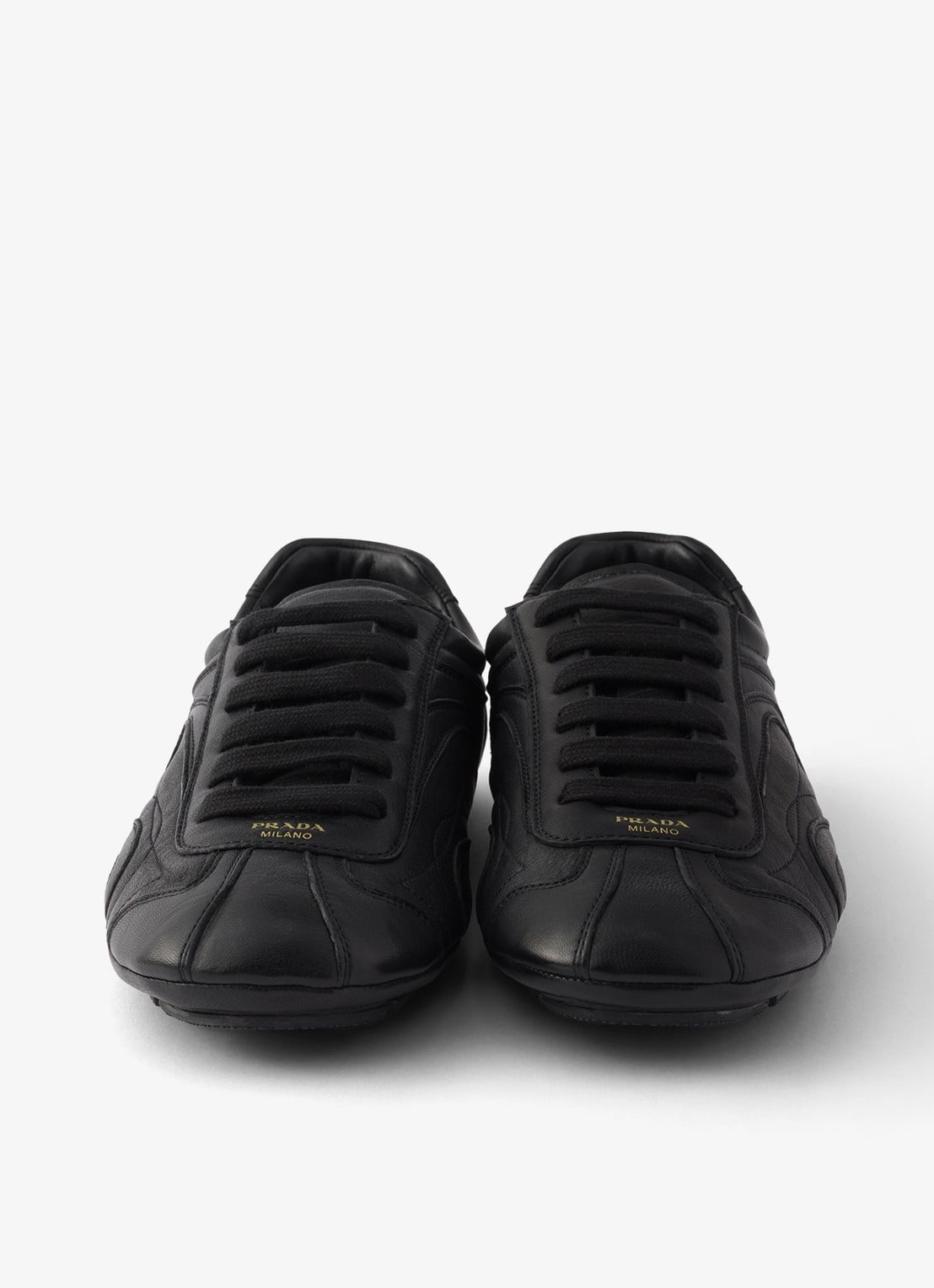 Prada Montecarlo Re-Edition 2005 sneaker van lamsleer - detail 3 zwart