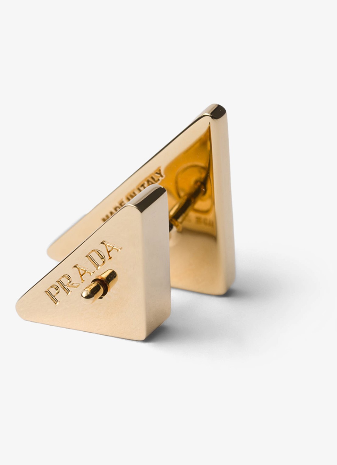 Prada Oorstekers met logo - detail 3 wit