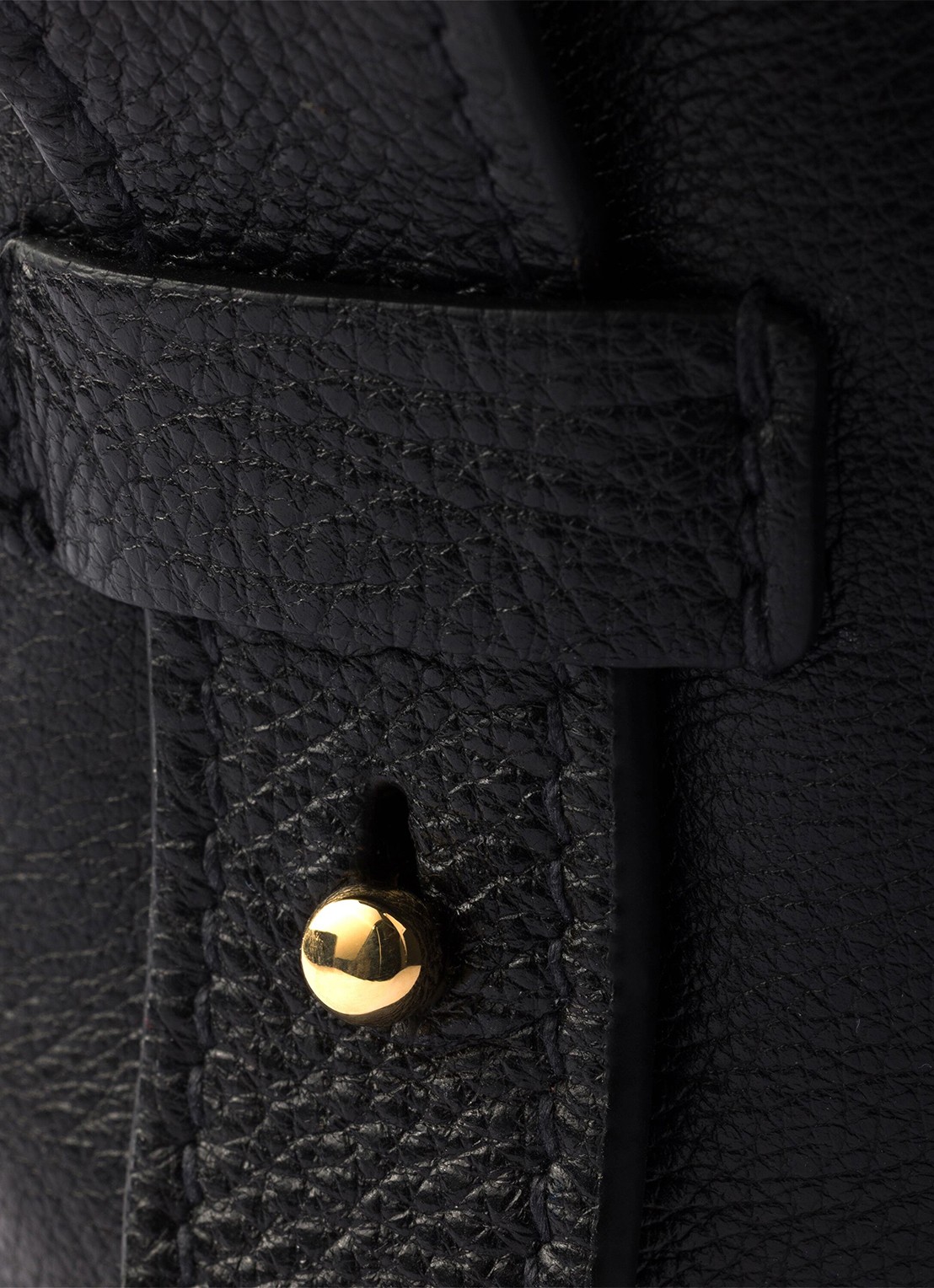 Prada Ouvert Large schoudertas van kalfsleer - detail zwart