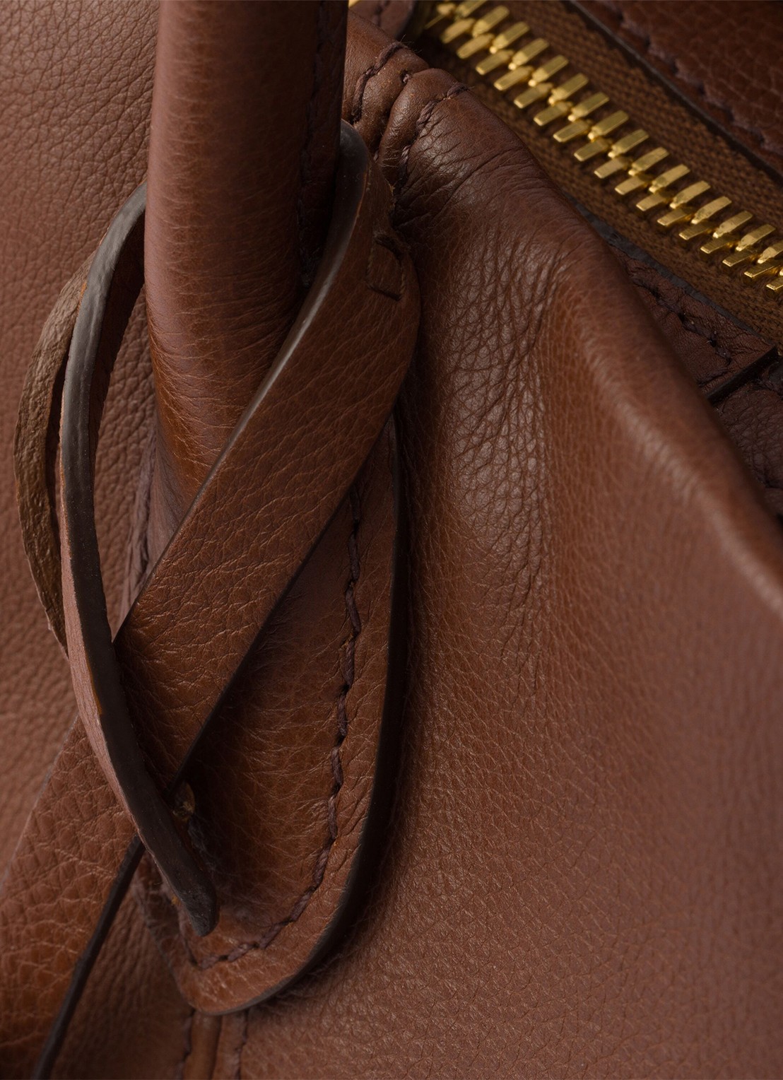 Prada Ouvert Large schoudertas van kalfsleer - detail 4 bruin