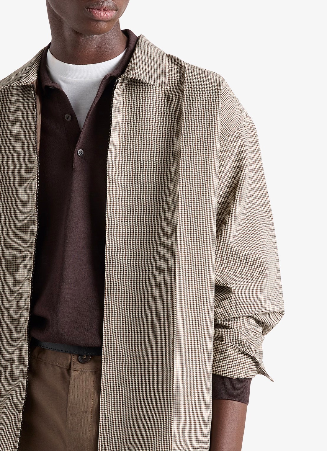 Prada Overshirt van scheerwol - detail 2 beige