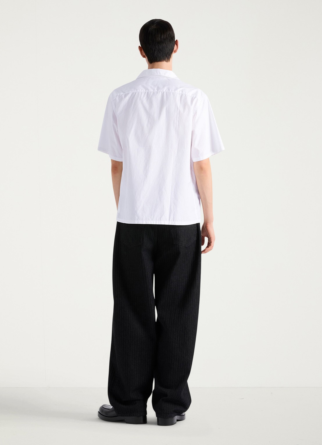 Prada Oversized fit overhemd met borstzak - achterkant wit