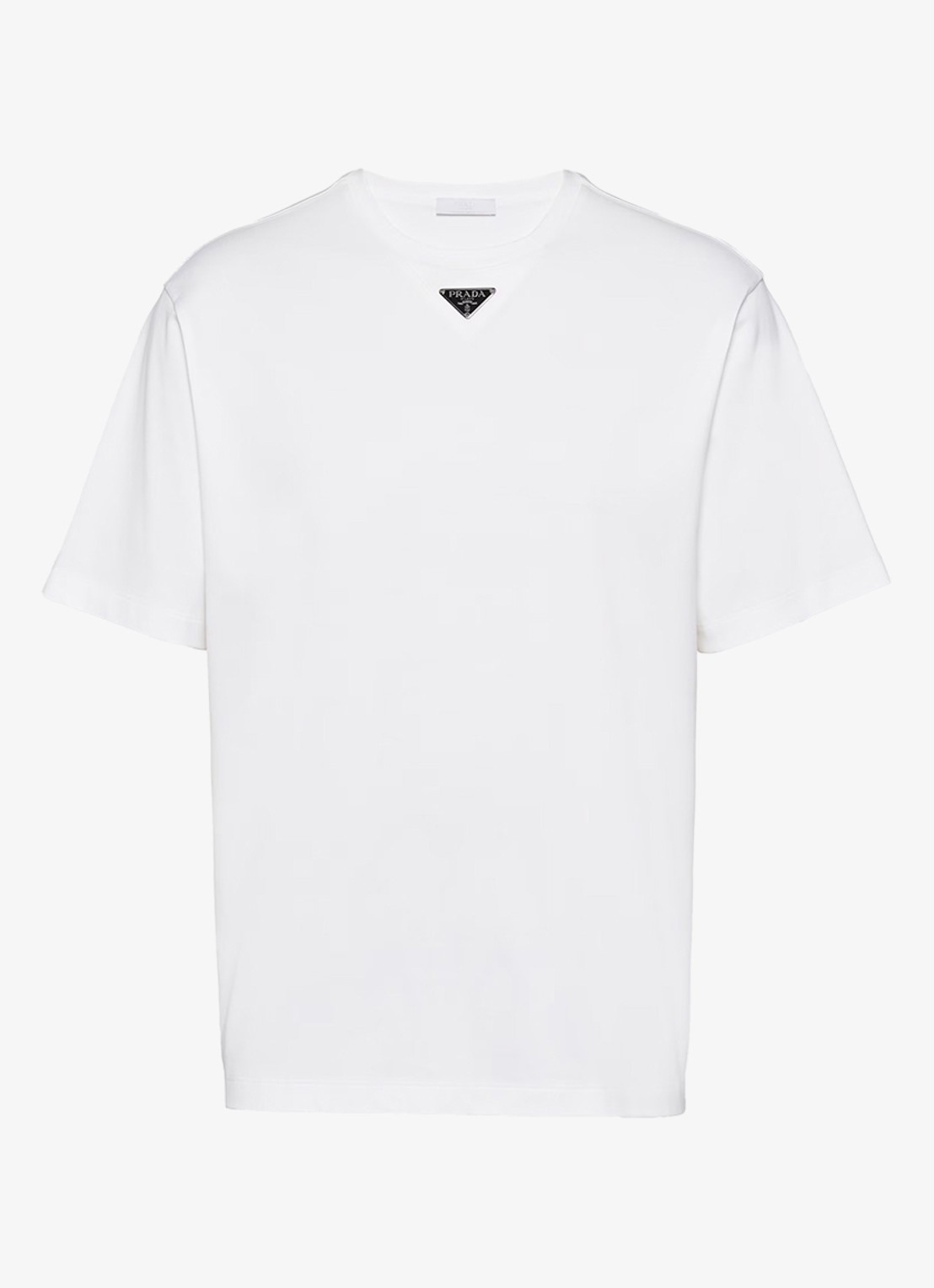 Prada Oversized T-shirt met logo - voorkant wit