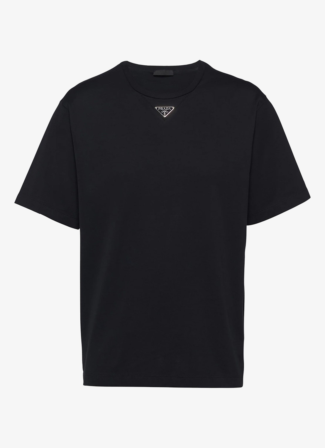 Prada Oversized T-shirt met logo - voorkant 2 zwart