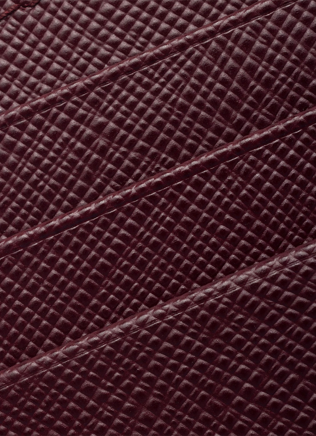 Prada Pasjeshouder van kalfsleer - detail 2 bordeauxrood