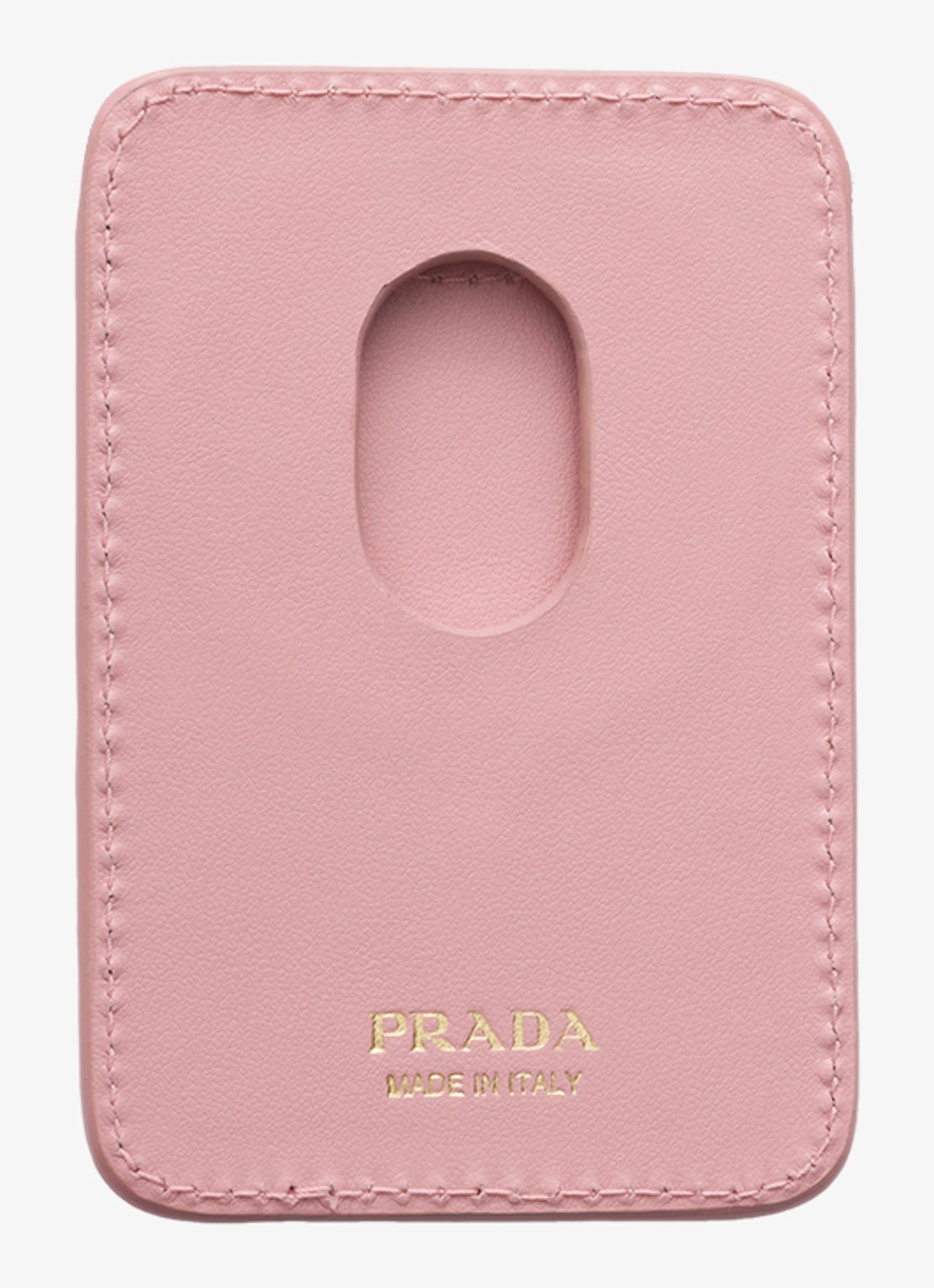Prada Pasjeshouder van kalfsleer - voorkant 3 roze