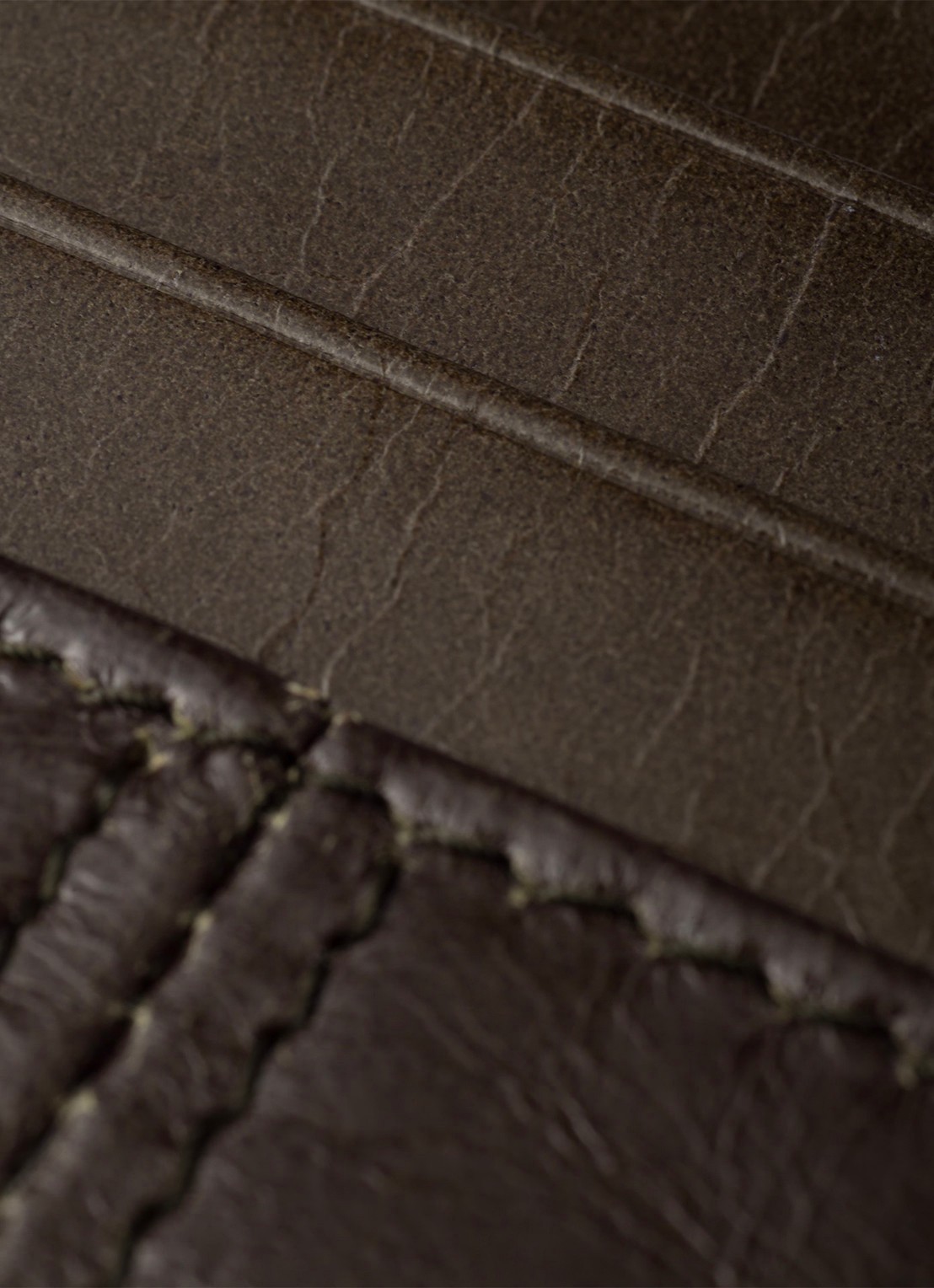 Prada Pasjeshouder van kalfsleer - detail 3 bruin