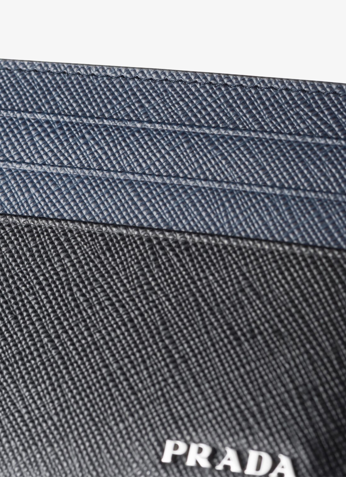 Prada Pasjeshouder van leer met logo - detail 3 zwart