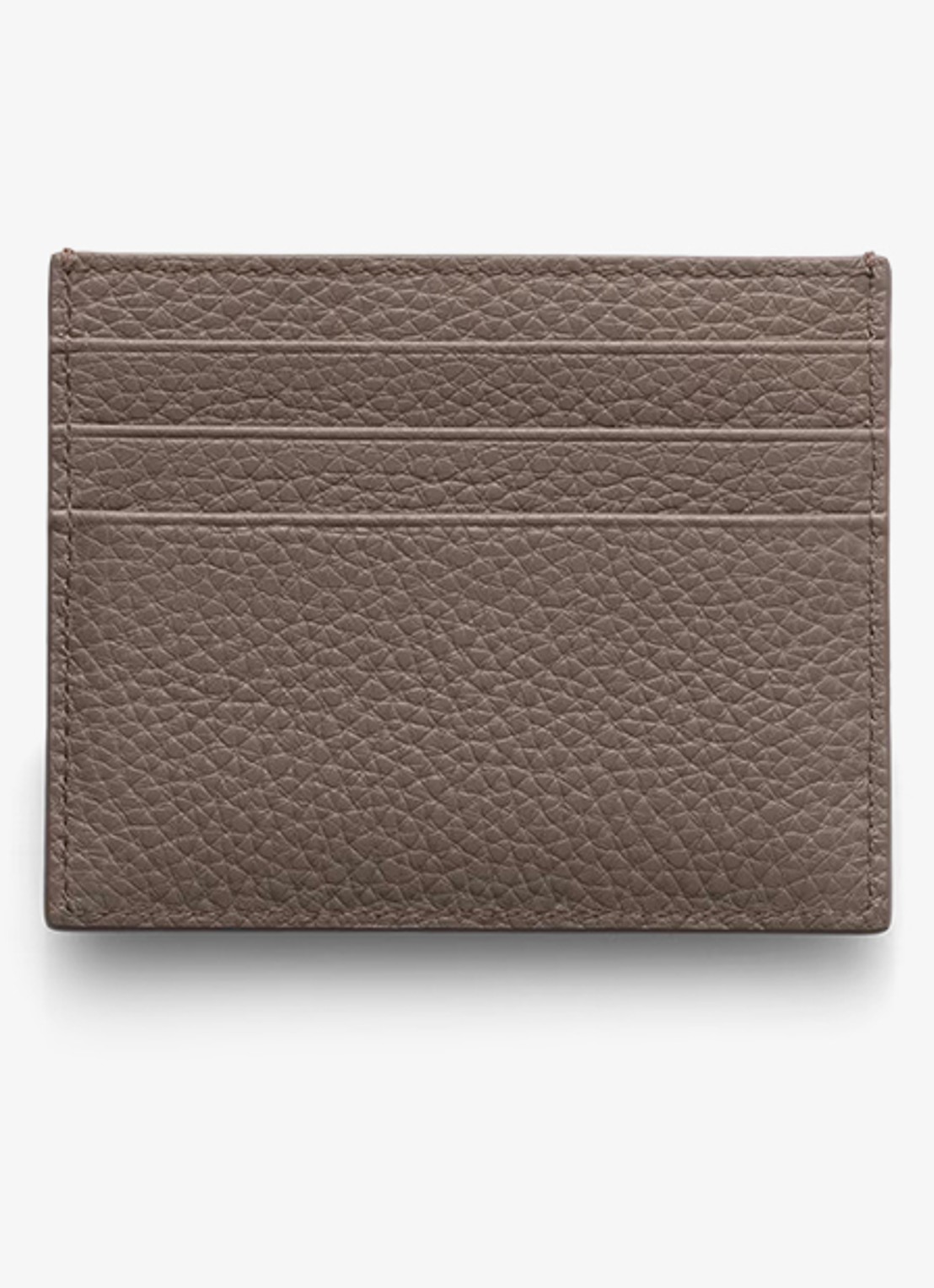 Prada Pasjeshouder van leer met logo - achterkant 2 taupe