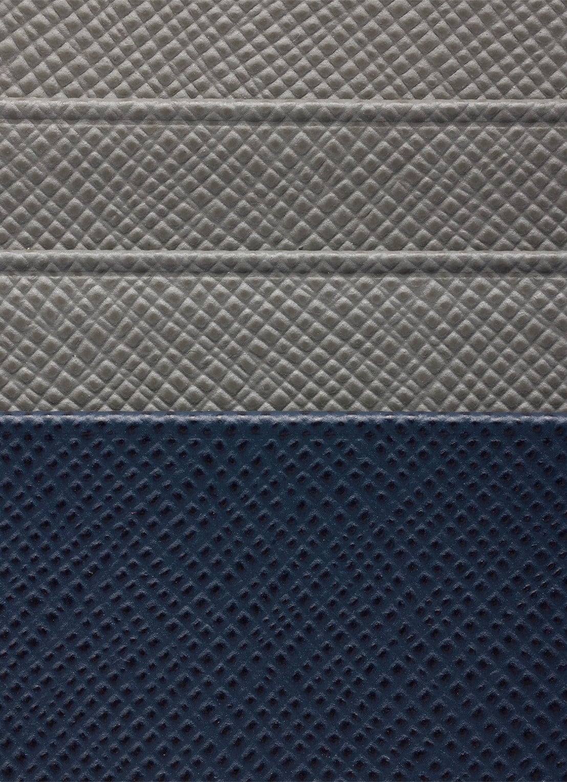 Prada Pasjeshouder van leer met logo - detail donkerblauw
