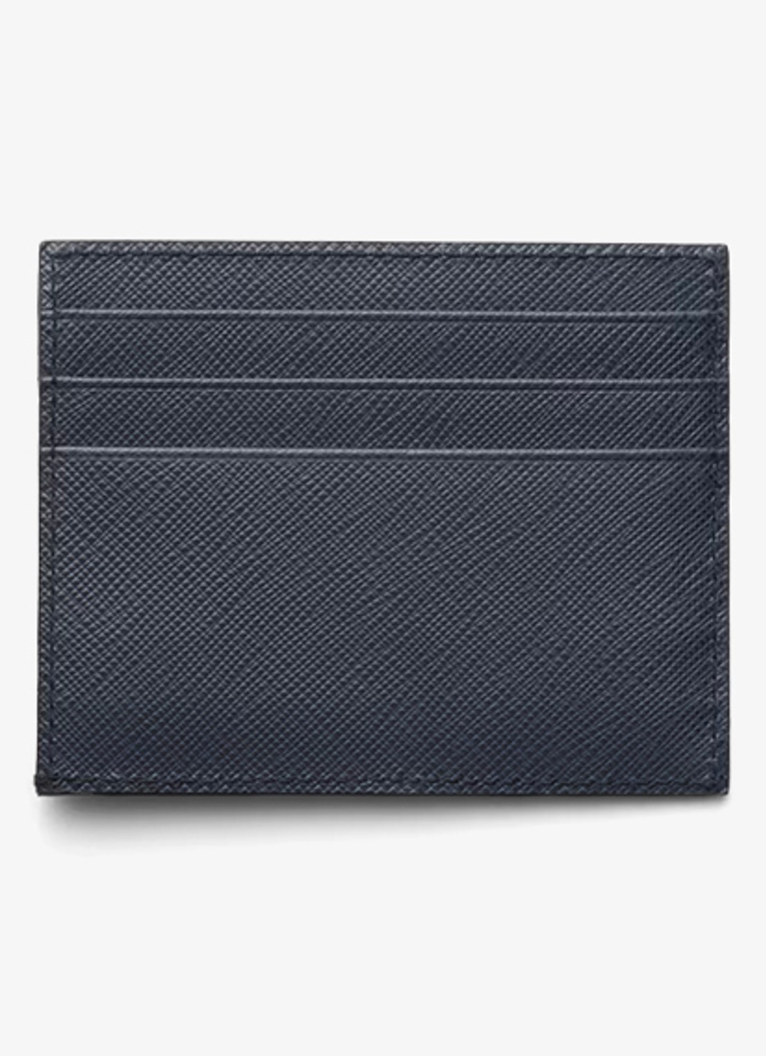 Prada Pasjeshouder van leer - achterkant 2 donkerblauw